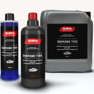 SHIMA Профессиональная пропитка для шин с бриллиантовым эффектом DIAMOND TIRE , 5 л