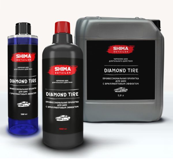 SHIMA Профессиональная пропитка для шин с бриллиантовым эффектом DIAMOND TIRE , 5 л