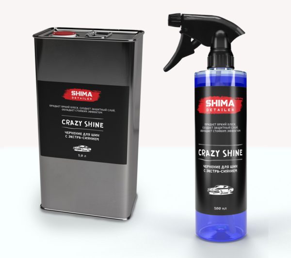 SHIMA Чернение для шин с экстра-сиянием CRAZY SHINE , 5 л