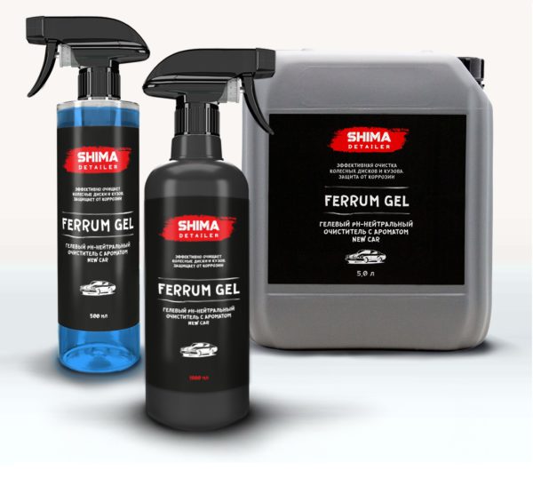 SHIMA Гелевый pH-нейтральный очиститель (new car) FERRUM GEL , 500 мл