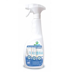 BIOSOAP СРЕДСТВО ДЛЯ МЫТЬЯ СТЕКОЛ И ЗЕРКАЛ GLASS CLEANER, 750 мл