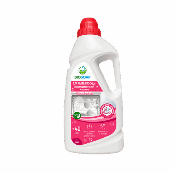 BIOSOAP Средство для мытья посуды в посудомоечной машине, 1 л.