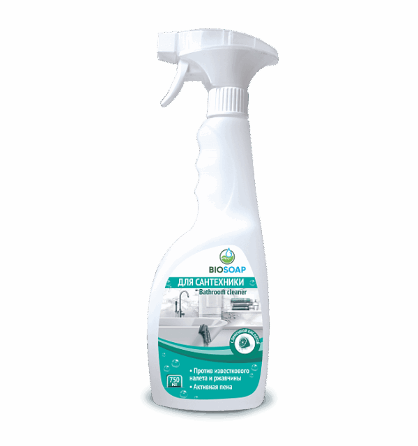 BIOSOAP Средство для сантехники с лимонной кислотой, 750 мл.