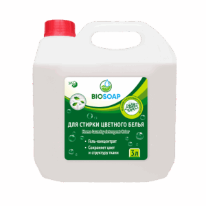 BIOSOAP Средство для стирки цветного белья, 3 л.