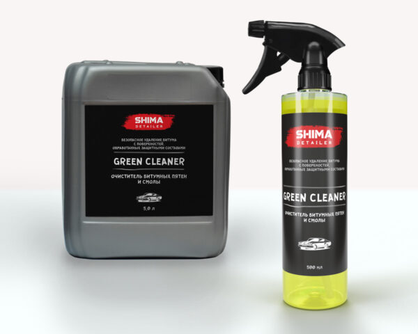 SHIMA Очиститель битумных пятен и смолы GREEN CLEANER, 500 мл.