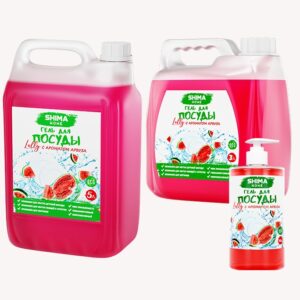 SHIMA Гель для мытья посуды LOLLY "АРБУЗ", 5 л.