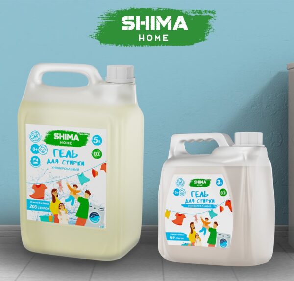 SHIMA Гель для стирки универсальный, 3 л.